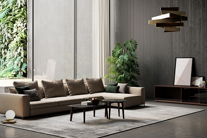 通過(guò)光線(xiàn)明暗對(duì)比、色彩冷暖對(duì)比、材料質(zhì)地對(duì)比等